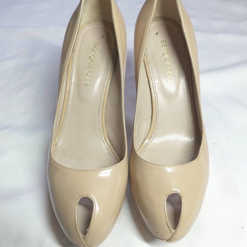 SERGIO ROSSI Leather Pumps - Picture 1 of 8